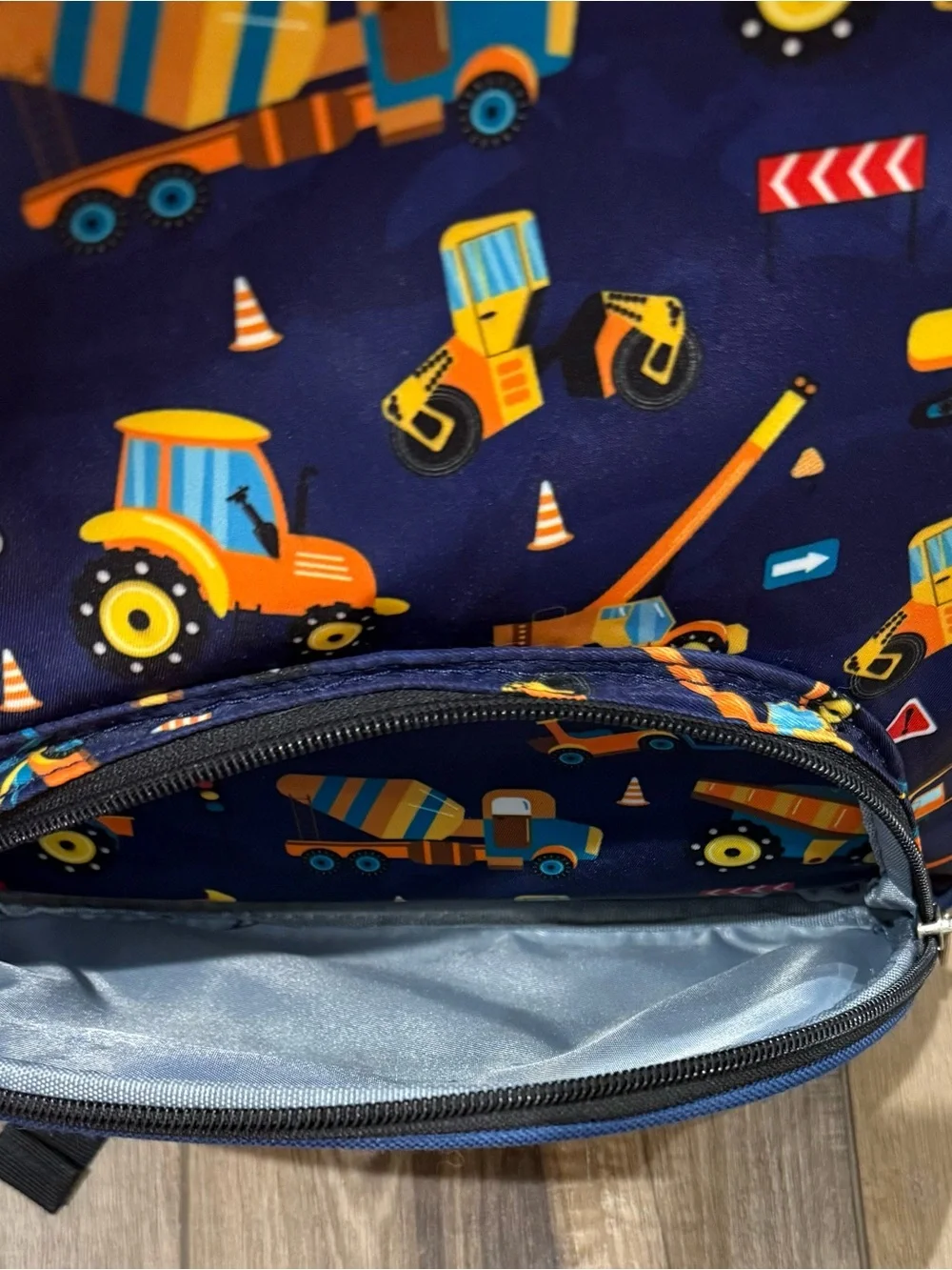 Kids Construction Backpack & Lunch Box Set Excavator Dump Truck School